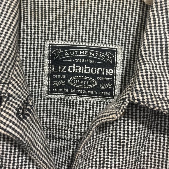 VINTAGE LIZ CLAIBORNE PLAID JACKET SIZE M - Picture 6 of 6
